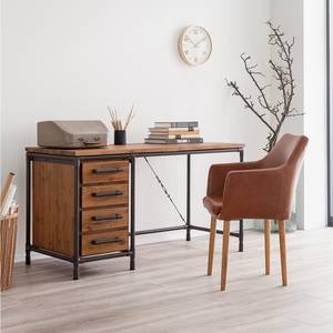 Bureau Atelier deels massief acaciahout/metaal