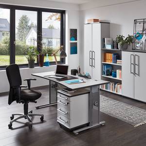 Armoire de bureau Avero II 5 Ordnerhöhen - Abschließbar - lichtgrau - Gris lumineux / Anthracite