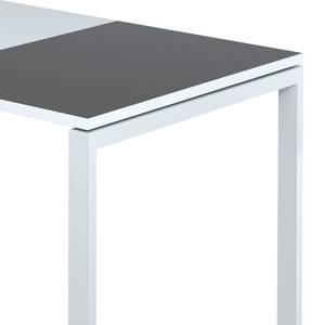 Schreibtisch easyDesk Weiß / Anthrazit - 140 x 80 cm