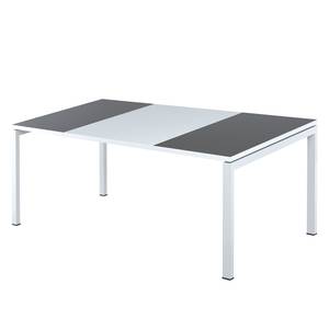 Schreibtisch easyDesk Weiß / Anthrazit - 180 x 80 cm