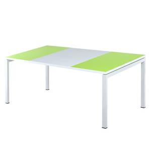 Schreibtisch easyDesk Weiß / Grün - 160 x 80 cm