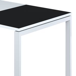 Bureau easyDesk Blanc / Noir - 140 x 80 cm