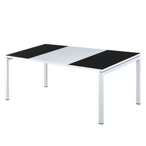 Scrivania easyDesk Bianco / Nero - 140 x 80 cm