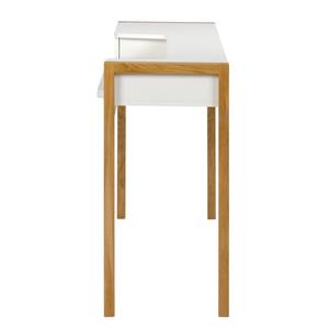 Bureau Halling (extensible) Chêne sauvage partiellement massif - Chêne sauvage / Blanc