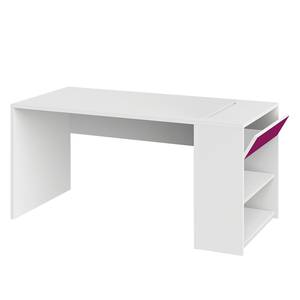 Schreibtisch HiLight Weiß / Pink
