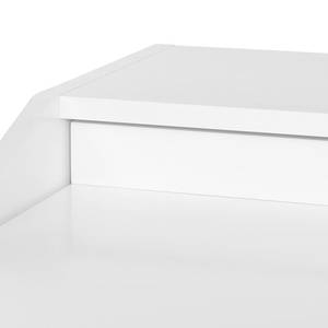 Schreibtisch Melville (ausziehbar) Eiche teilmassiv - Eiche / Weiß