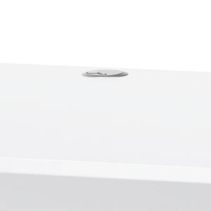 Schreibtisch Merit II Weiß / Silber - Breite: 120 cm