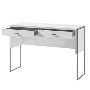Schreibtisch Pryor I Pinie Weiß Dekor / Silber