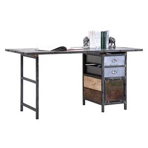 Schreibtisch Workshop Holz/Metall - Bunt