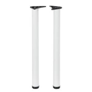 Gambe scrivania Basix (set da 2) Bianco - Metallo - Altezza: 75 cm