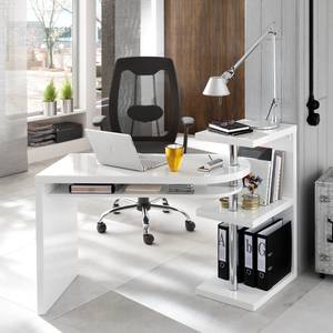 Bureau avec étagère Agency Blanc