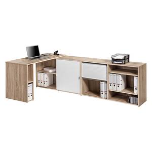 Bureau Larina eikenhouten look/wit