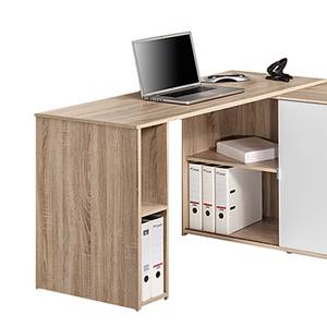 Elementi da combinazione per scrivania Larina - Effetto legno di quercia Sonoma/Bianco