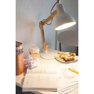 Lampe de bureau Sligo Fer / Chêne massif - 1-ampoule