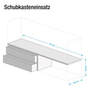 Schubkasteneinsatz Musa I Weiß