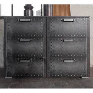 Commode à tiroirs Workbase I Aspect imprimé industriel / Gris graphite