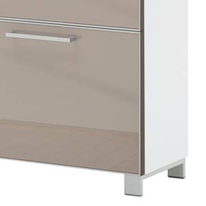 Schoenenklepkast Alavere II Taupe/wit