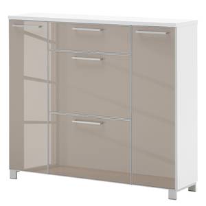 Schoenenklepkast Alavere III Taupe/wit