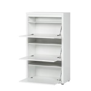 Armoire à chaussures Daytona Blanc brillant - Hauteur : 120 cm