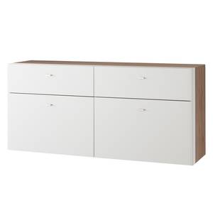 Schoenenkast Matino San Remo eikenhouten look - mat wit