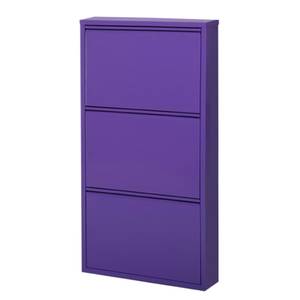 Meuble à chaussures Cabinet Violet - 3 abattants ; hauteur de 102,5 cm - Hauteur : 103 cm