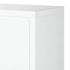 Armoire à chaussures Daytona Blanc brillant - Hauteur : 156 cm