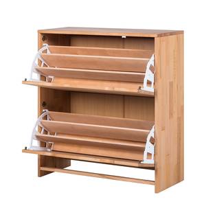 Schuhschrank Woodburn I Kernbuche massiv - 35 cm