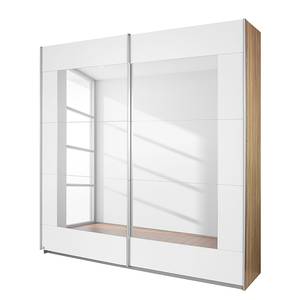 Armoire à portes coulissantes Alegro Imitation chêne de San Remo / Blanc alpin - Largeur : 226 cm