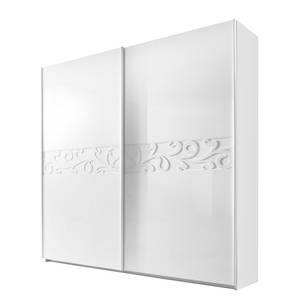Armoire à portes coulissantes Ambrosia Blanc brillant - 240 x 210 cm - 2 porte