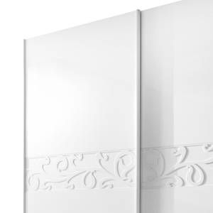 Armoire à portes coulissantes Ambrosia Blanc brillant - 240 x 240 cm - 2 porte