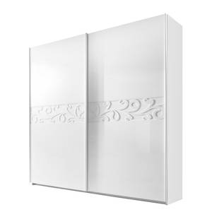 Armoire à portes coulissantes Ambrosia Blanc brillant - 280 x 240 cm - 2 porte