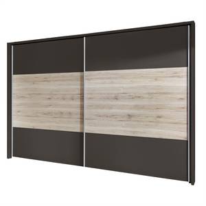 Schuifdeurkast Arizona Sleep Havanna/santana eikenhouten look - Breedte: 300 cm - Met passe-partout lijst - Zonder verlichting