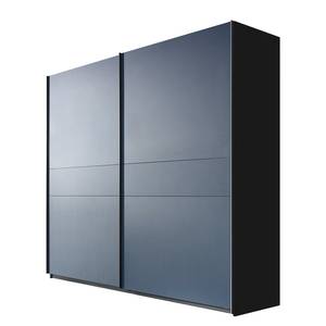 Schwebetürenschrank Bayamo Graphit/Mattglas Blau - 181 x 236 cm - 2 Türen