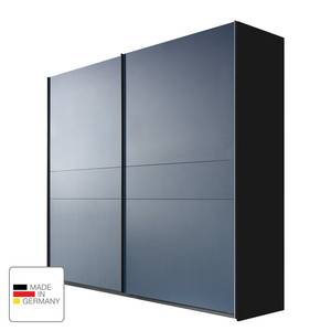 Schwebetürenschrank Bayamo Graphit/Mattglas Blau - 270 x 236 cm - 2 Türen