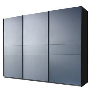 Schwebetürenschrank Bayamo Graphit/Mattglas Blau - 315 x 223 cm - 3 Türen