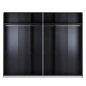 Armoire portes coulissantes Open Space Blanc alpin / brillant Partiellement recouvert de miroirs - 136 x 223 cm - 2 porte