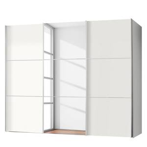 Schwebetürenschrank Bianco Alpinweiß / Spiegelglas - Breite: 300 cm