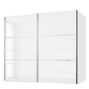 Armoire à portes coulissantes Zuri Blanc brillant - Largeur : 250 cm