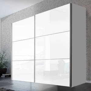 Schwebetürenschrank Bianco Hochglanz Weiß - Breite: 250 cm