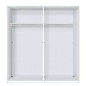 Schwebetürenschrank Bianco Hochglanz Weiß / Spiegel - Breite: 200 cm