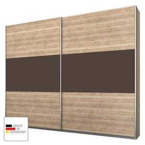 Schuifdeurkast Borba Lichte San Remo eikenhouten look/lavasteenkleurig - Breedte: 175 cm