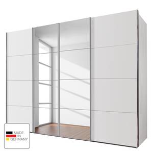 Schwebetrenschrank Brüssel Alpinweiß - Breite: 270 cm - 2 Spiegeltüren