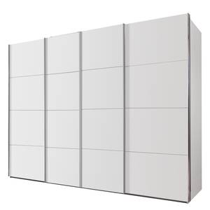 Armoire à portes coulissantes Brüssel Blanc alpin - 270 cm (4 portes) - Sans portes miroir - Blanc alpin - Largeur : 270 cm - Sans portes miroir