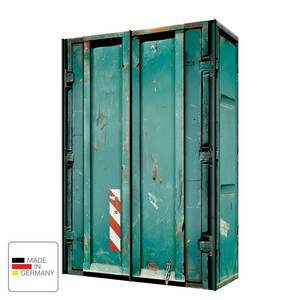 Armoire à portes coulissantes Yorkton Vert turquoise - Largeur : 150 cm