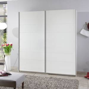 Armoire à portes coulissantes Chess I Blanc alpin - Largeur : 135 cm - 2 porte