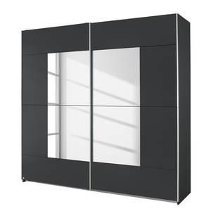 Armoire à portes coulissantes Crato Gris métallisé - Largeur : 175 cm