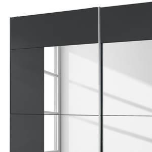 Armoire à portes coulissantes Crato Gris métallisé - Largeur : 175 cm