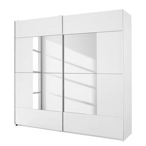 Armoire à portes coulissantes Crato Blanc alpin / Verre de miroir - Largeur : 175 cm