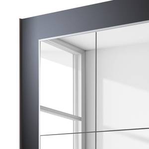Schwebetürenschrank Dassow Silber / Schwarz - Breite: 301 cm - 3 Türen