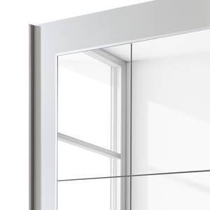 Armoire à Â portes coulissantes Dassow Blanc - Largeur : 202 cm - 2 porte